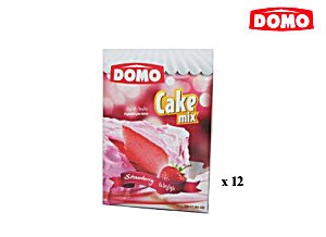 DOMO CAKE MIX STRAWBERRY 500g