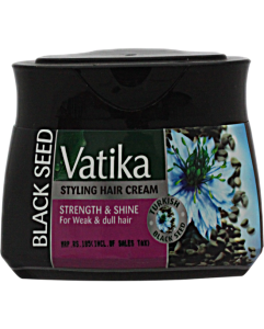 VATIKA HAIR CREAM STRENGTH & SHINE BLACK 140ml