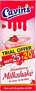 CAVINS MILKSHAKE STRAWBERRY 180ml