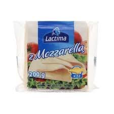 LACTIMA MOZZARELLA SLICE CHEESE 12s 200g