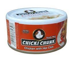 CHICKI CHUNK CHICKEN WITH HOT CHILLI 160g